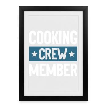 Équipe de cuisine - Affiche encadrée (27 × 37 cm) - noir - Devant