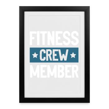 Équipe de remise en forme - Affiche encadrée (27 × 37 cm) - noir - Devant