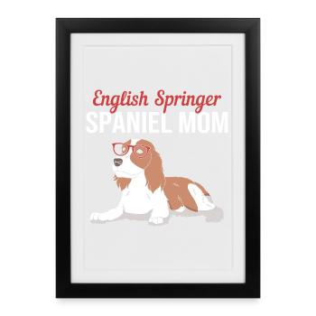 Springer Spaniel Dog - Framed poster (27 × 37 cm) - black - Front