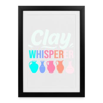poterie - Affiche encadrée (27 × 37 cm) - noir - Devant