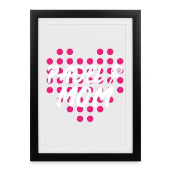 Padel_Mom - Framed poster (27 × 37 cm) - black - Front