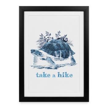 Take A Hike - Gerahmtes Poster (27 × 37 cm) - Schwarz - Vorne