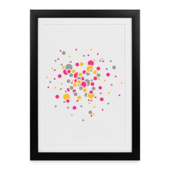 Confetti - Framed poster (27 × 37 cm) - black - Front