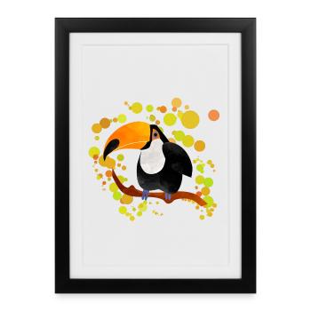 Toucan - Framed poster (27 × 37 cm) - black - Front