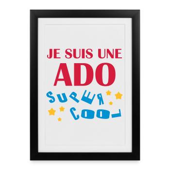 Ado - Adolescent - Adolescente - Famille - Jeune - Framed poster (27 × 37 cm) - black - Front