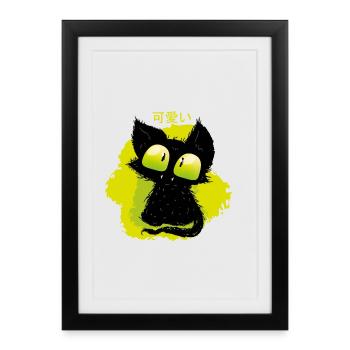 Kuromi - Framed poster (27 × 37 cm) - black - Front