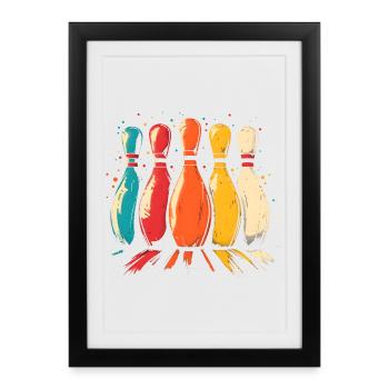 Skittles - Affiche encadrée (27 × 37 cm) - noir - Devant