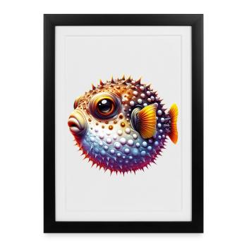 Blowfish - Affiche encadrée (27 × 37 cm) - noir - Devant