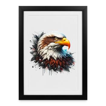 Aigle - Affiche encadrée (27 × 37 cm) - noir - Devant