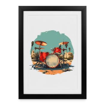 Piège vintage - Affiche encadrée (27 × 37 cm) - noir - Devant