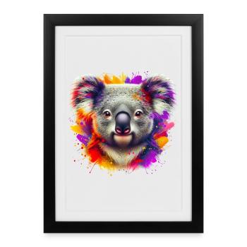 Koala - Framed poster (27 × 37 cm) - black - Front