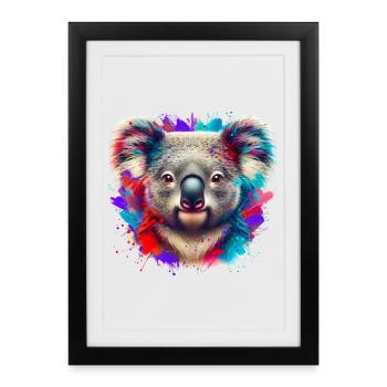 Koala - Affiche encadrée (27 × 37 cm) - noir - Devant