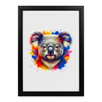 Koala - Affiche encadrée (27 × 37 cm) - noir - Devant