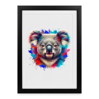 Koala - Affiche encadrée (27 × 37 cm) - noir - Devant