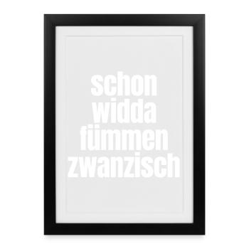 Already Widda Fümmen Zwanzisch 50th birthday - Framed poster (27 × 37 cm) - black - Front