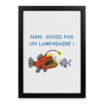 Abyssal Fish - Framed poster (27 × 37 cm) - black - Front