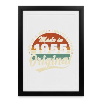 1955 Vintage Retro Birthday Gift - Framed poster (27 × 37 cm) - black - Front