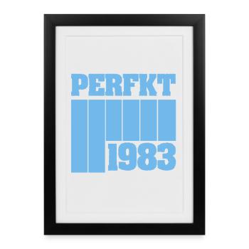 1983 1983 - Affiche encadrée (27 × 37 cm) - noir - Devant