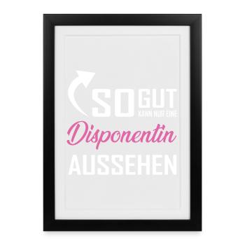 Only a dispatcher can look so good - Framed poster (27 × 37 cm) - black - Front