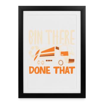 La Journée des Déchets est ma journée préférée - Affiche encadrée (27 × 37 cm) - noir - Devant