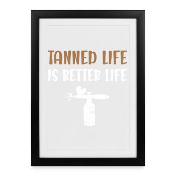 Spray Spray Kit Kit Professionnel pour Artistes de Bronzage - Affiche encadrée (27 × 37 cm) - noir - Devant