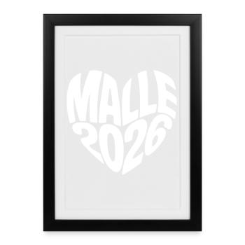 Malle 2026 - Affiche encadrée (27 × 37 cm) - noir - Devant