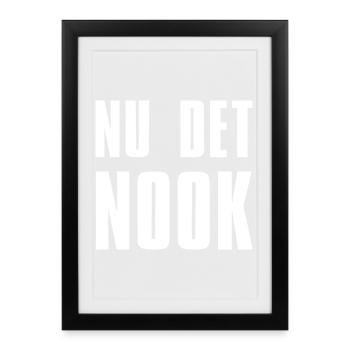 MAINTENANT le Nook Anti USA - Affiche encadrée (27 × 37 cm) - noir - Devant