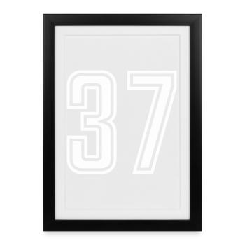37 - Framed poster (27 × 37 cm) - black - Front