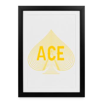 Card Game Spades of Spades Playing Card - Framed poster (27 × 37 cm) - black - Front