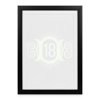 18 - Framed poster (27 × 37 cm) - black - Front
