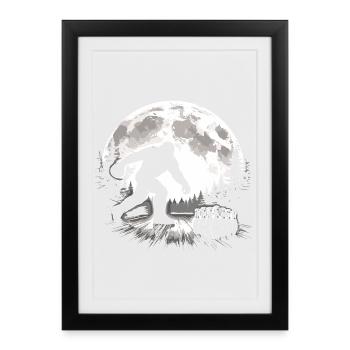 Bigfoot Bowling - Framed poster (27 × 37 cm) - black - Front