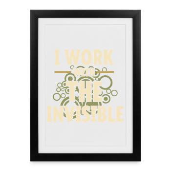 microbiology - Framed poster (27 × 37 cm) - black - Front