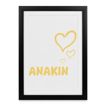Nom : Anakin - Affiche encadrée (27 × 37 cm) - noir - Devant