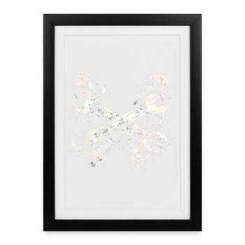 Tool Grunge Design Screwdriver Mechanic - Framed poster (27 × 37 cm) - black - Front