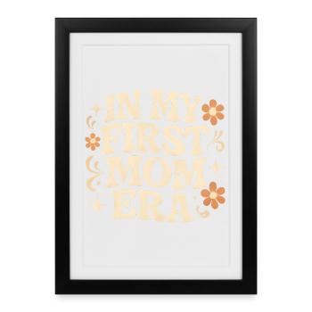 Première idée de cadeau pour la fête des mères : Famille Cool - Affiche encadrée (27 × 37 cm) - noir - Devant