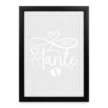Aunt 2027 - Framed poster (27 × 37 cm) - black - Front