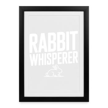 Le Chuchoteur de Lapins - Affiche encadrée (27 × 37 cm) - noir - Devant