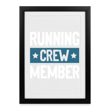 Équipe de Course - Affiche encadrée (27 × 37 cm) - noir - Devant