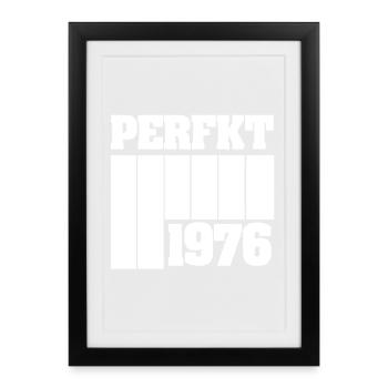 Unique 1976 - Framed poster (27 × 37 cm) - black - Front