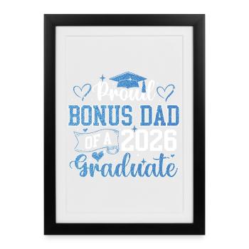 Promotion 2026 de Proud Bonus Dad - Affiche encadrée (27 × 37 cm) - noir - Devant