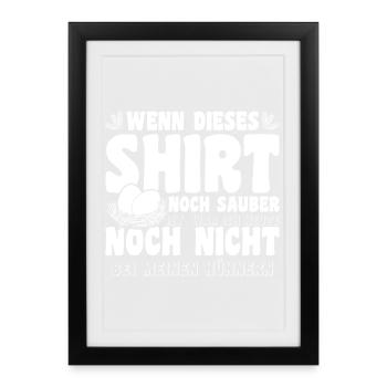Hühnerflüsterer Huhn Hühnerhalter Hühner - Gerahmtes Poster (27 × 37 cm) - Schwarz - Vorne
