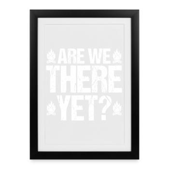 Camping Bonfire Camp Life Forest Camper - Framed poster (27 × 37 cm) - black - Front