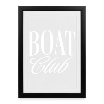 Boat Club - Framed poster (27 × 37 cm) - black - Front