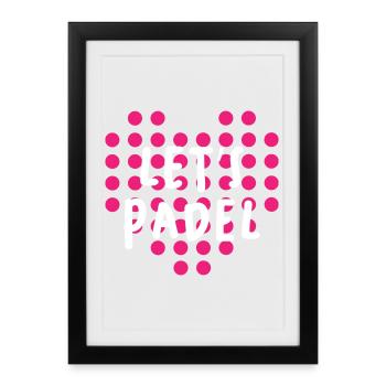 Lets_Padel - Framed poster (27 × 37 cm) - black - Front