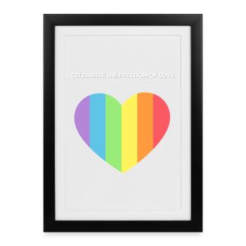 Heart of Pride: Freedom of Love - Framed poster (27 × 37 cm) - black - Front