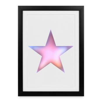 Star - Framed poster (27 × 37 cm) - black - Front