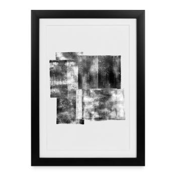 Encre roulée - Affiche encadrée (27 × 37 cm) - noir - Devant