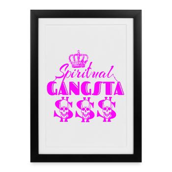 Spiritual Gangster Girl - Framed poster (27 × 37 cm) - black - Front