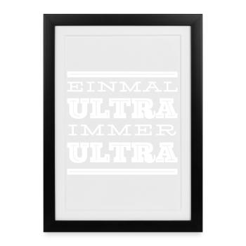 Unique ultra-legal calligraphy - Framed poster (27 × 37 cm) - black - Front