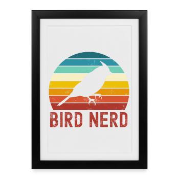 Oiseaux oiseaux - Affiche encadrée (27 × 37 cm) - noir - Devant